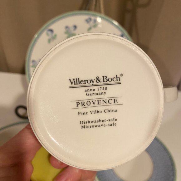 Villeroy & Boch Provence Tableware Set - 6 Pc Plate,โ Saucer, Cup - Floral - Picture 5 of 7